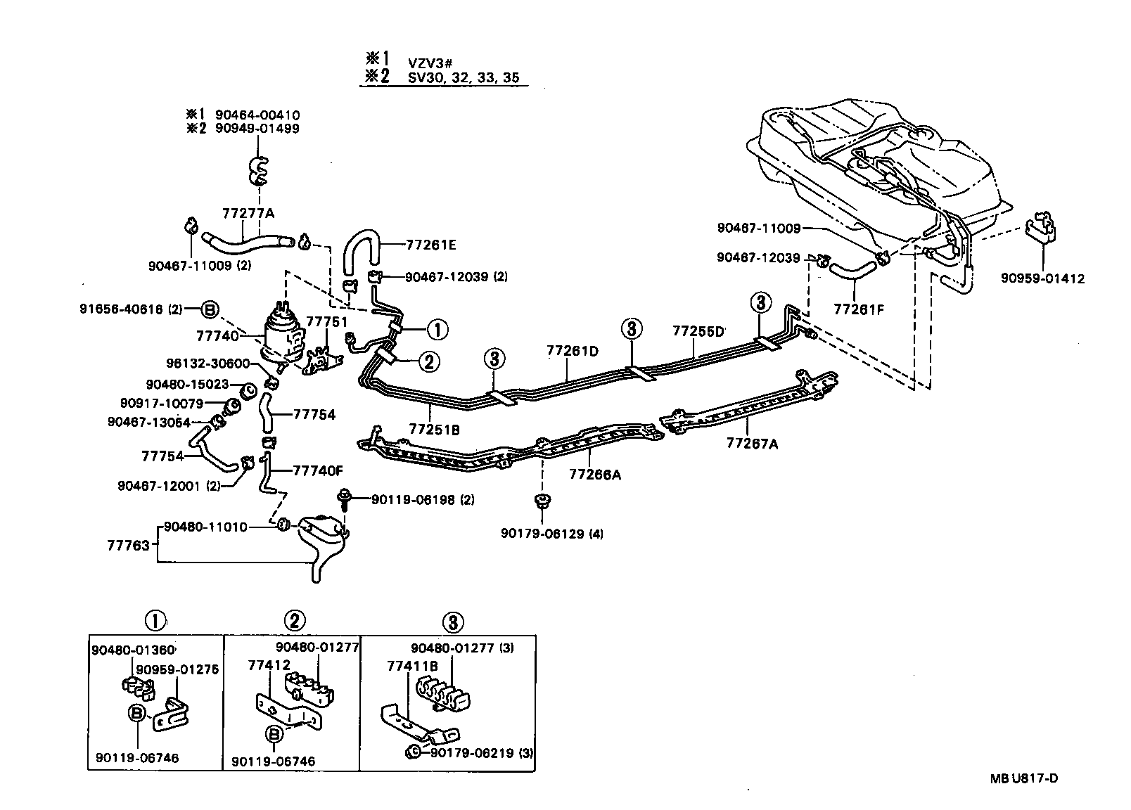  CAMRY VISTA |  FUEL TANK TUBE