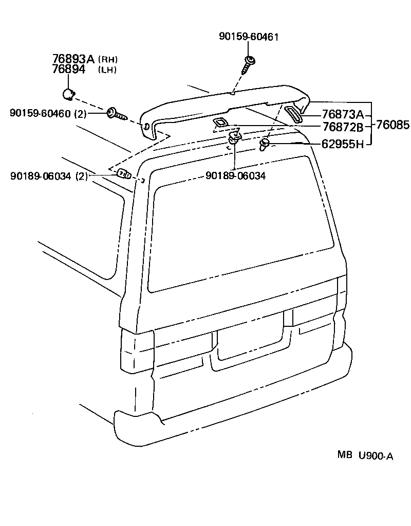  LITEACE VAN WAGON |  SPOILER SIDE MUDGUARD