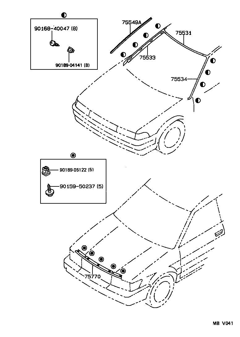  SPRINTER CARIB |  FRONT MOULDING