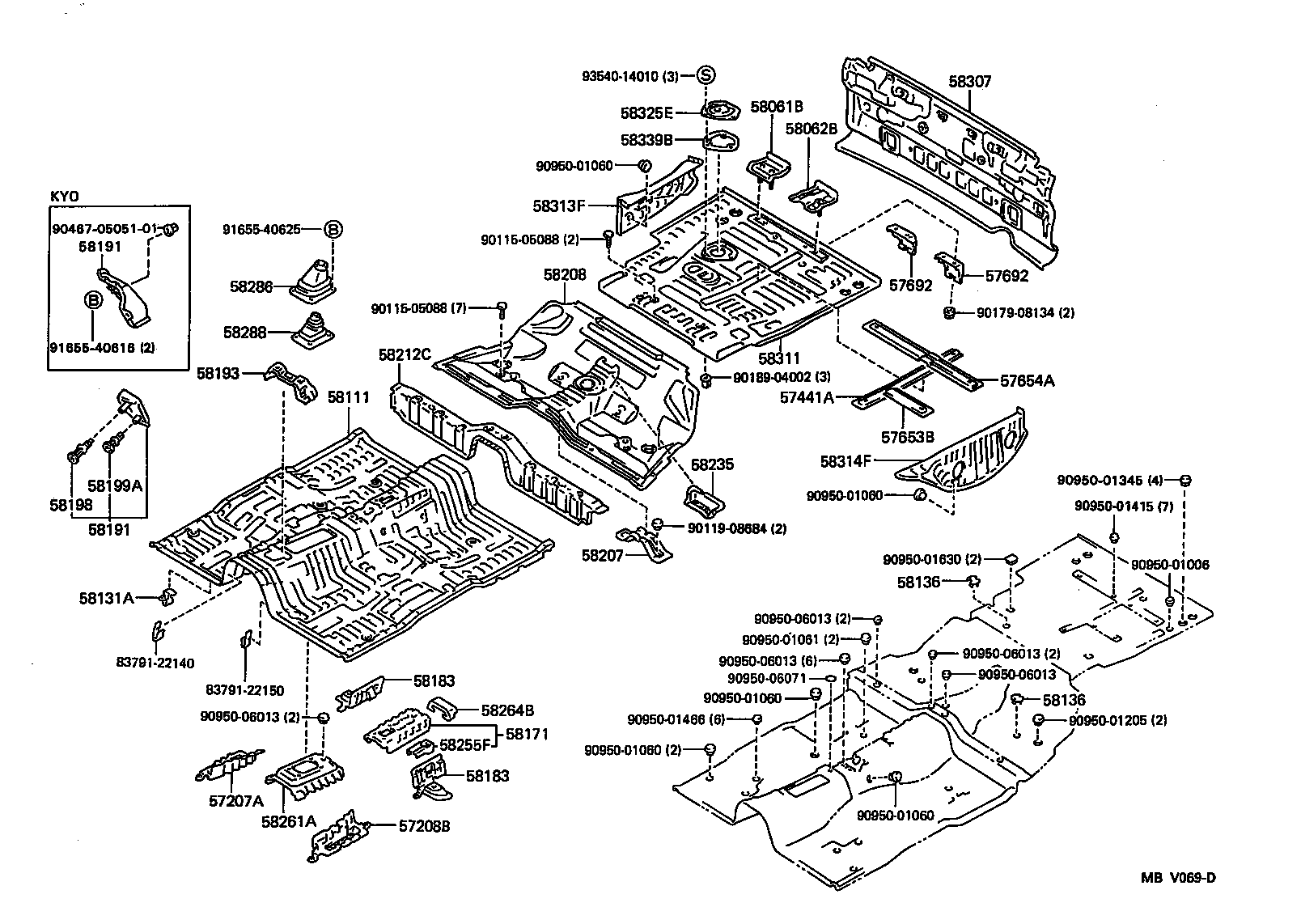  MARK 2 |  FLOOR PAN LOWER BACK PANEL