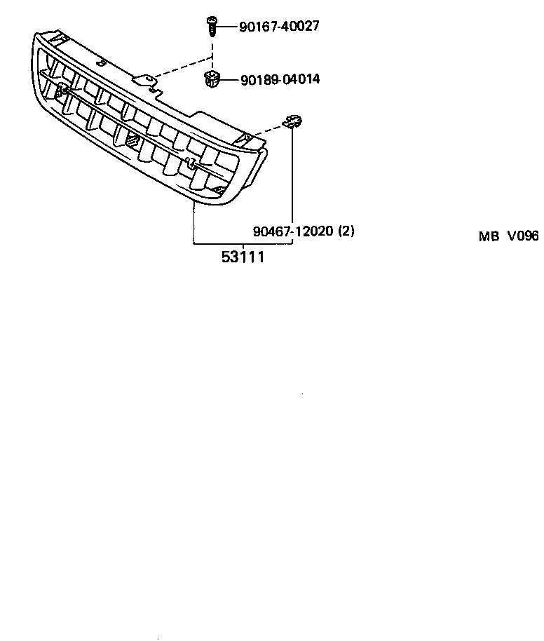  SPRINTER CARIB |  RADIATOR GRILLE