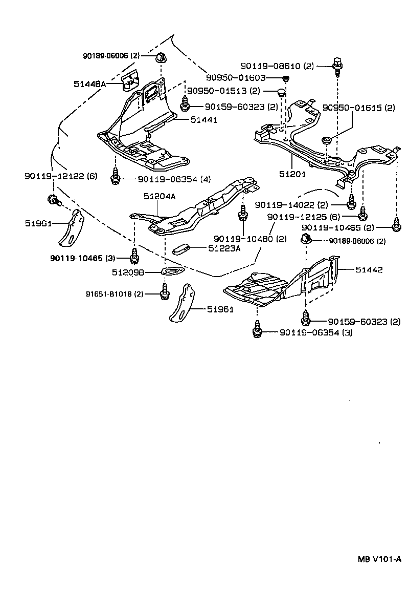  SPRINTER CARIB |  SUSPENSION CROSSMEMBER UNDER COVER