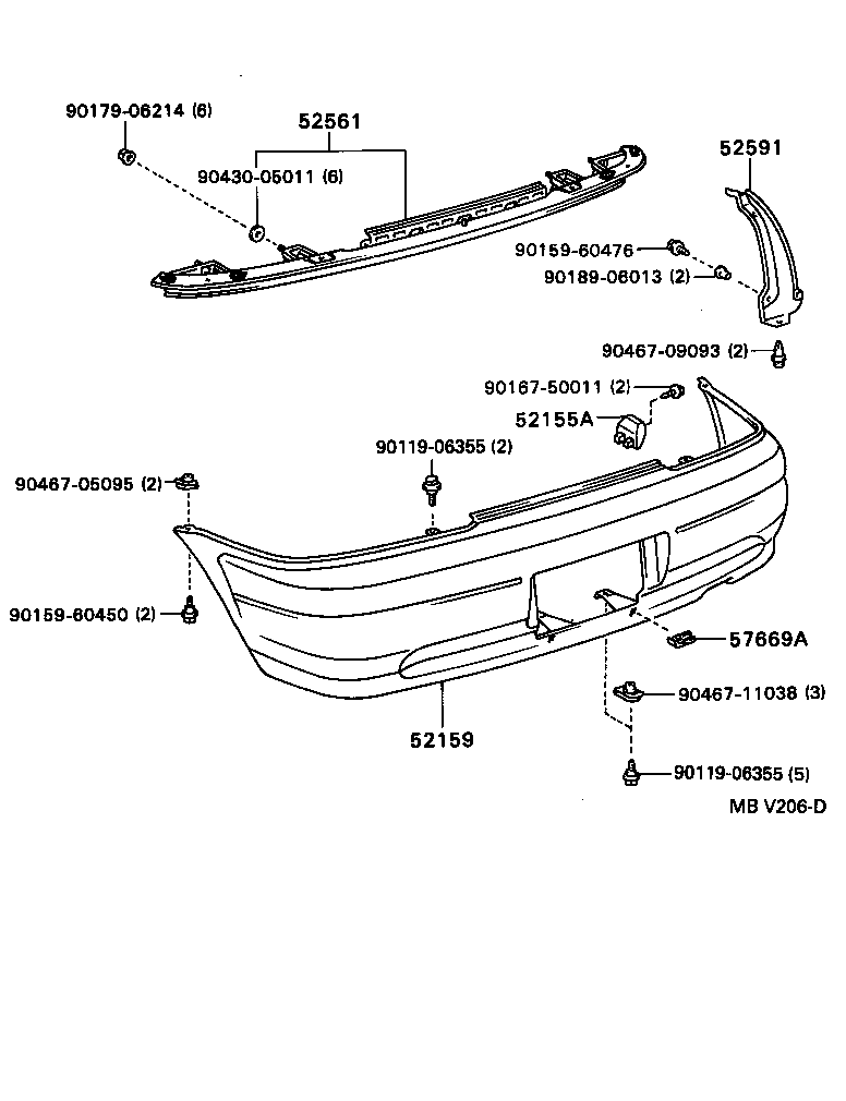  CYNOS |  REAR BUMPER BUMPER STAY