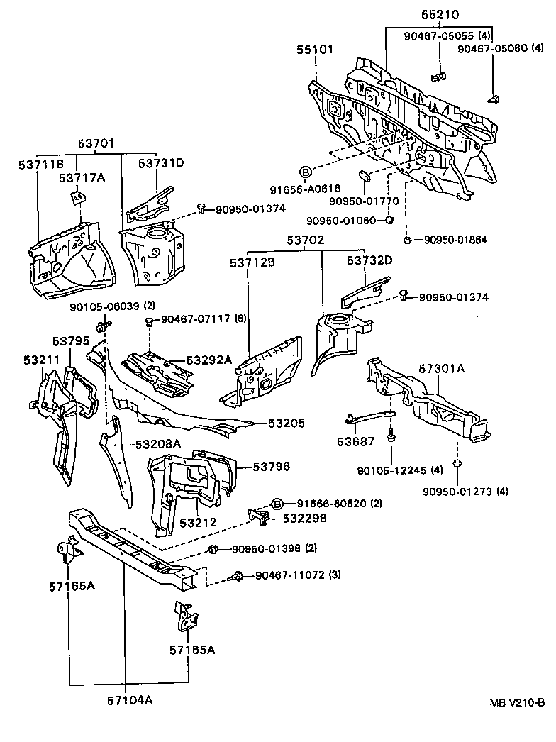  CYNOS |  FRONT FENDER APRON DASH PANEL