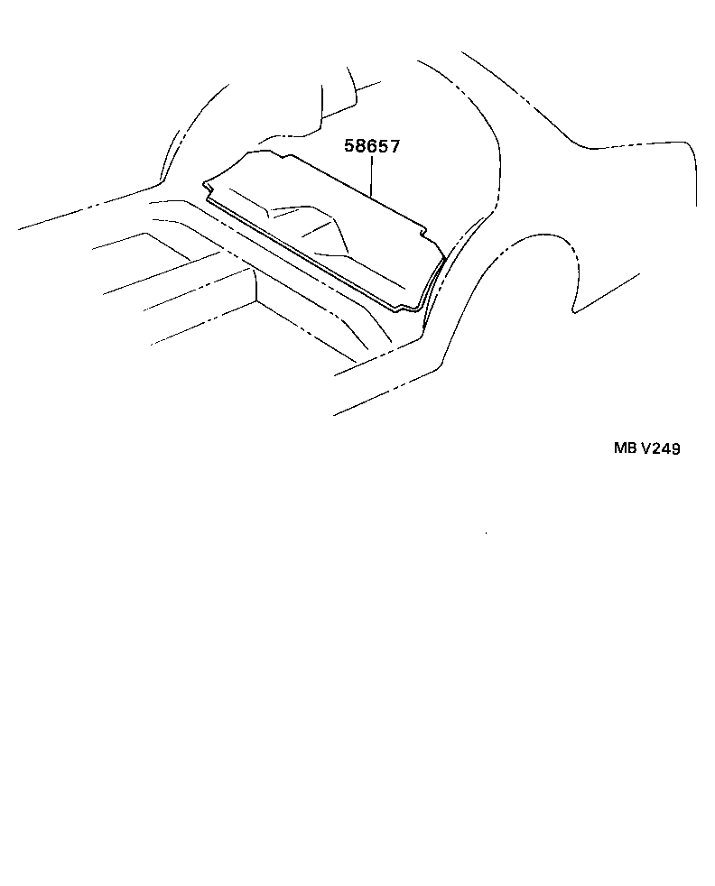  CAMRY VISTA |  DASH SILENCER BOARD FLOOR SILENCER PAD