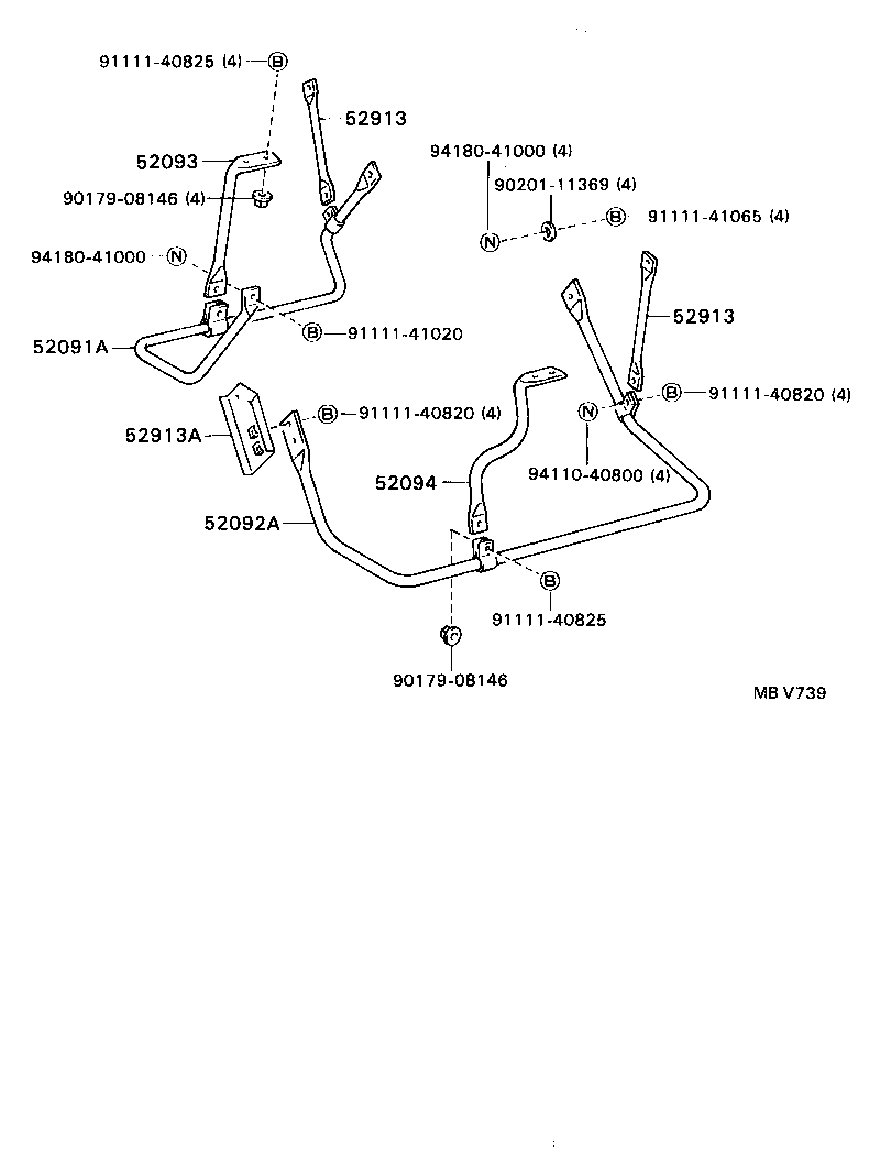  DYNA TOYOACE |  SIDE BUMPER BUMPER STAY