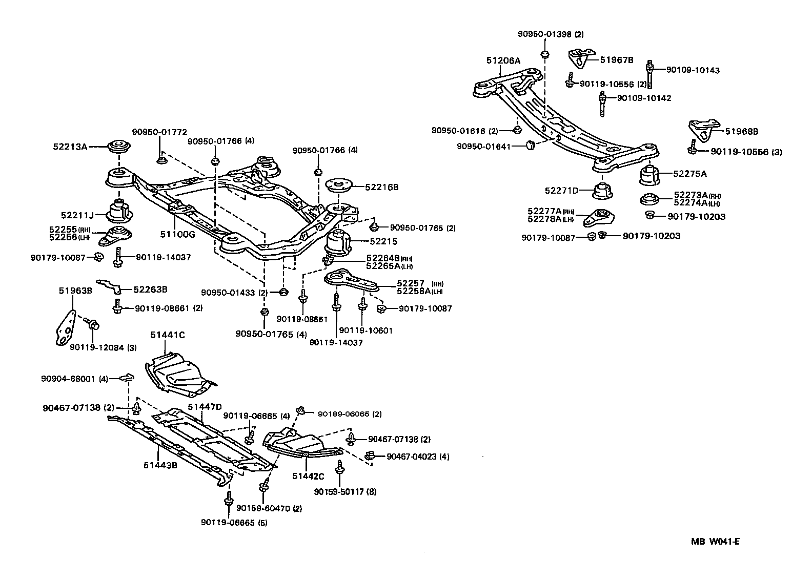  WINDOM |  SUSPENSION CROSSMEMBER UNDER COVER