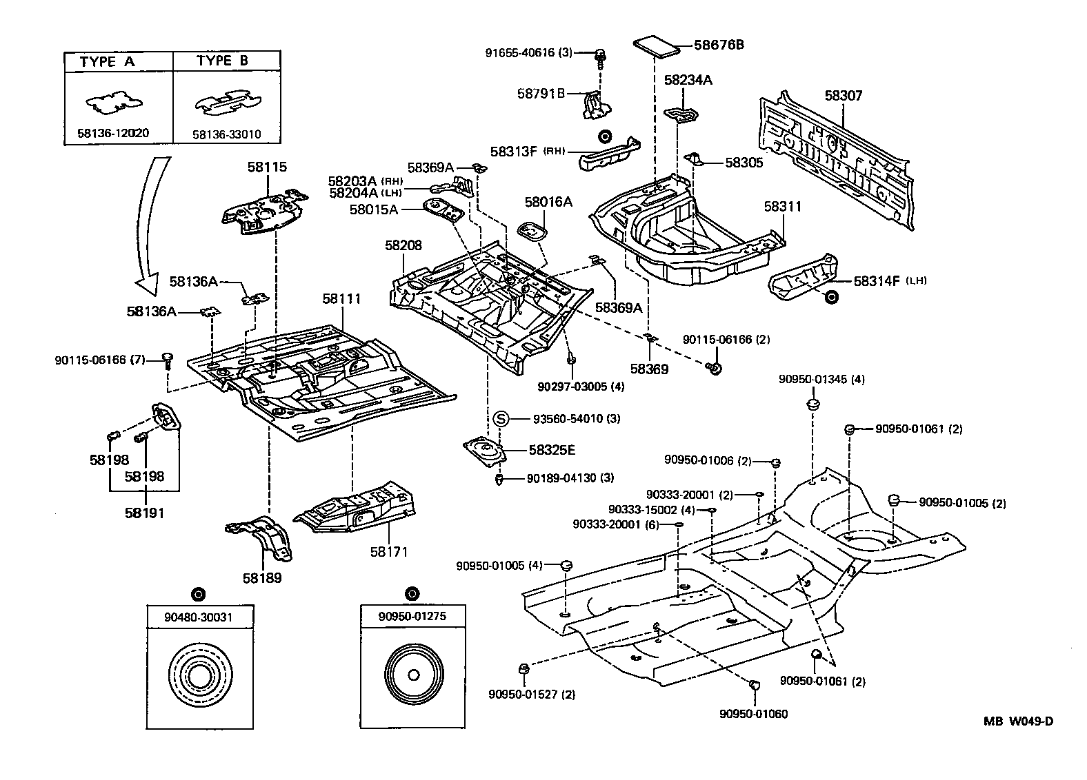 WINDOM |  FLOOR PAN LOWER BACK PANEL