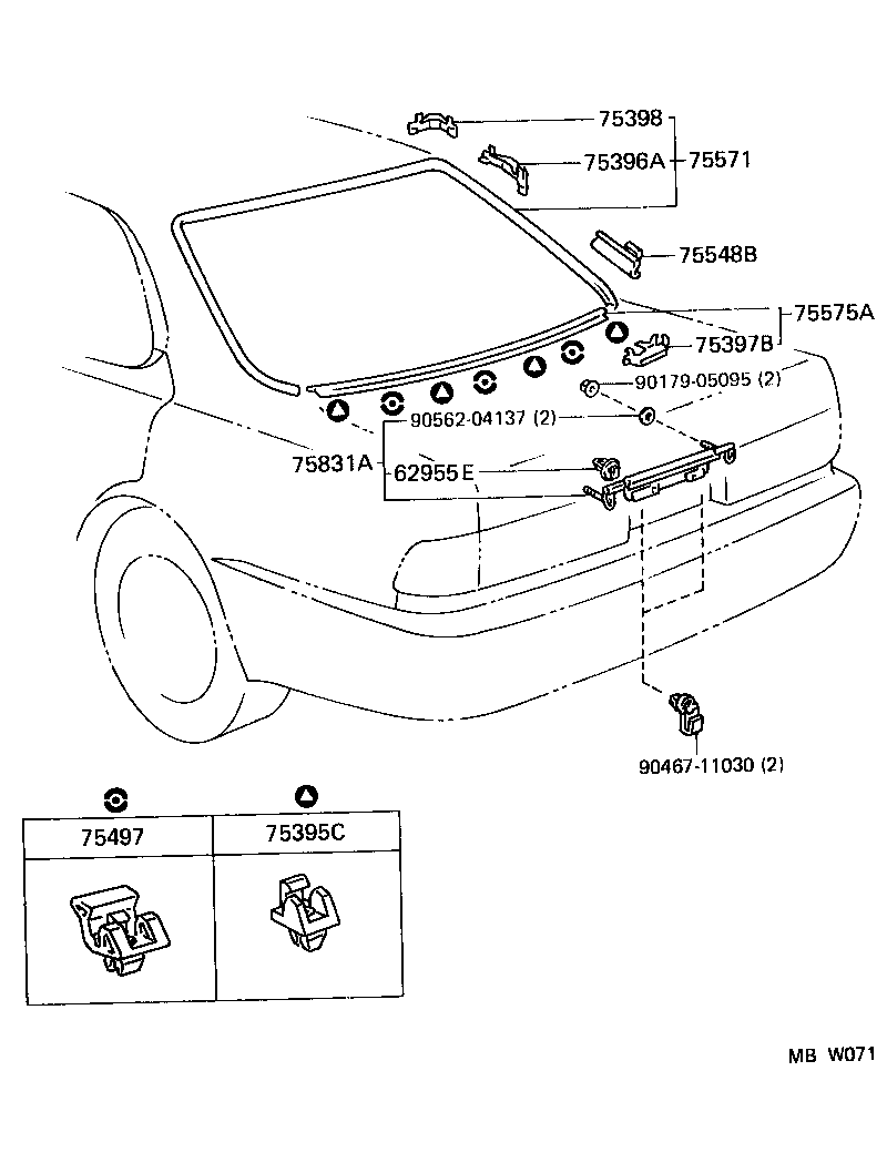  WINDOM |  REAR MOULDING