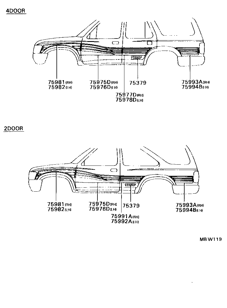  HILUX |  BODY STRIPE