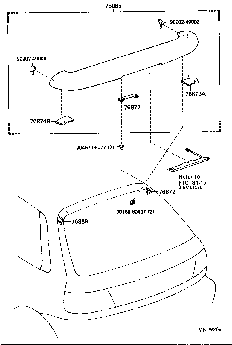  STARLET |  MUDGUARD SPOILER