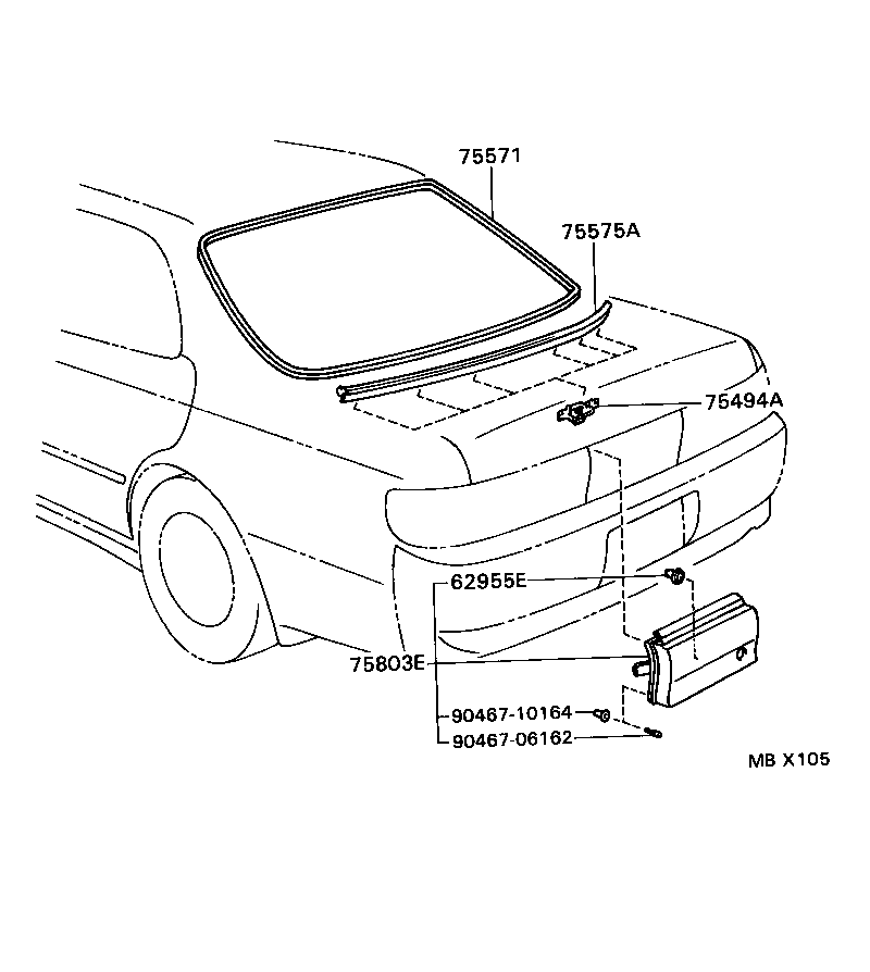  CHASER |  REAR MOULDING