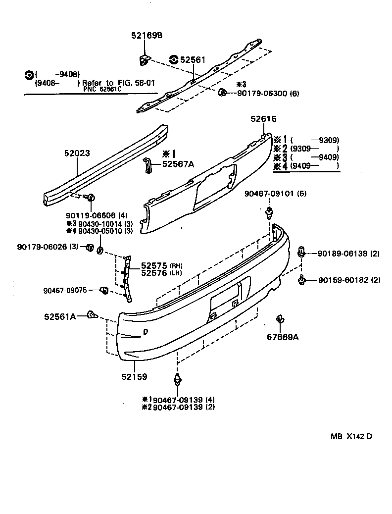  CHASER |  REAR BUMPER BUMPER STAY