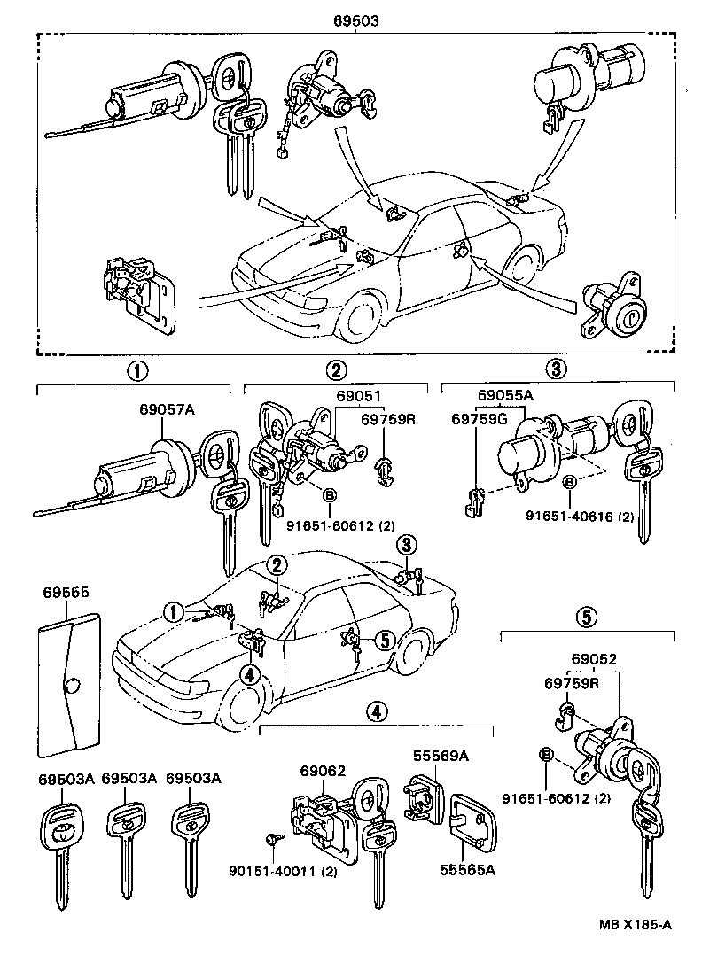  CHASER |  LOCK CYLINDER SET