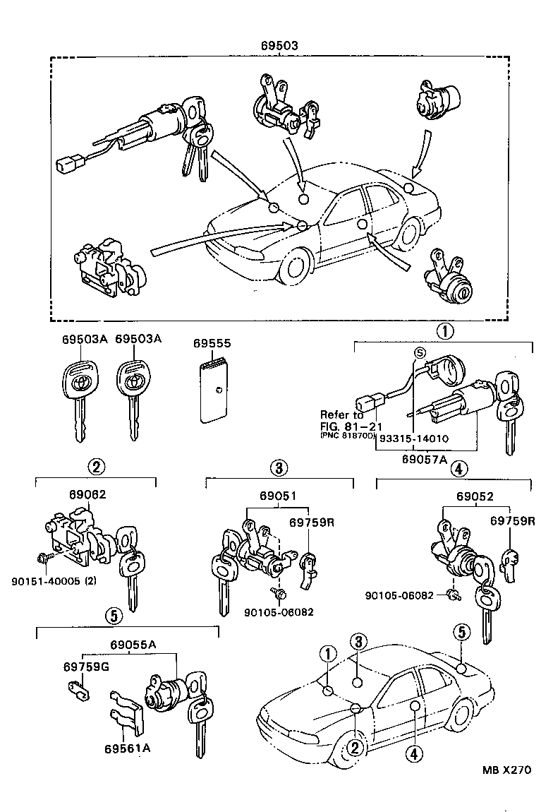  SCEPTER WG CP |  LOCK CYLINDER SET