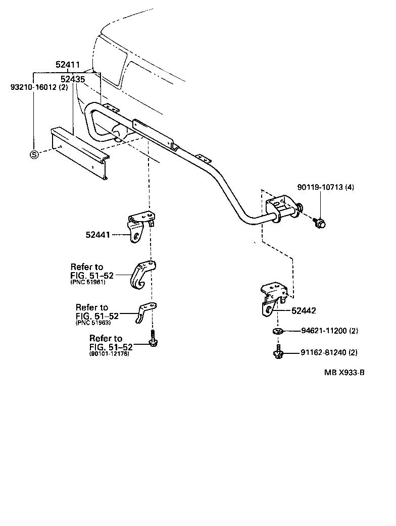  HILUX |  FRONT BUMPER BUMPER STAY