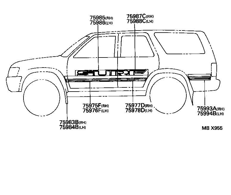  HILUX |  BODY STRIPE