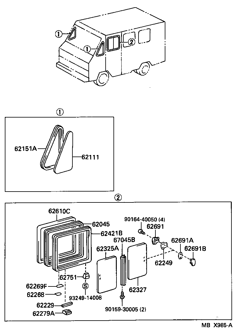  DYNA TOYOACE QUICK |  SIDE WINDOW