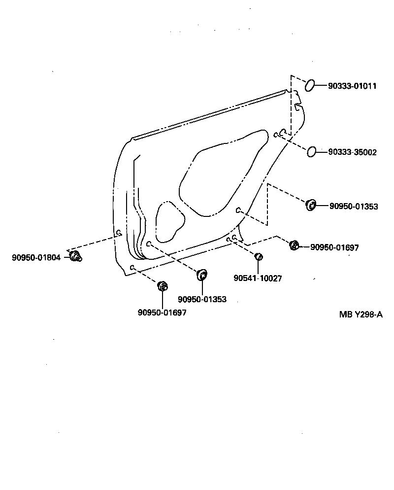  CROWN CROWN MAJESTA |  REAR DOOR PANEL GLASS