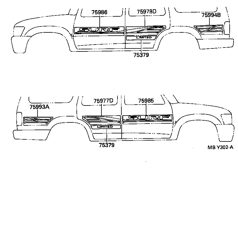  HILUX |  BODY STRIPE