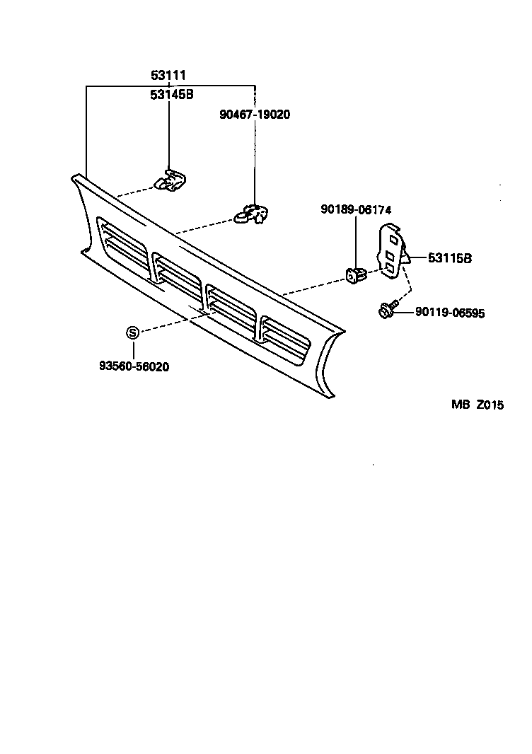  HIACE TRUCK |  RADIATOR GRILLE