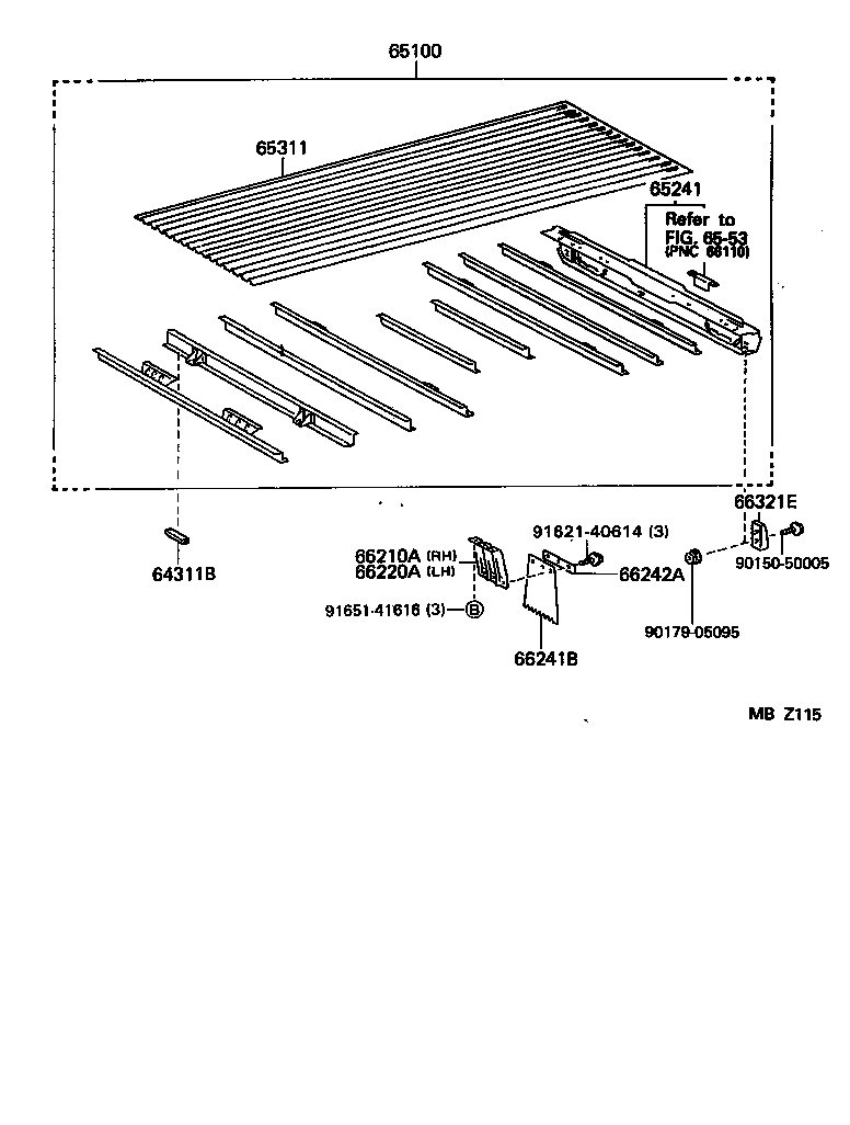  HIACE TRUCK |  REAR BODY FLOOR FENDER