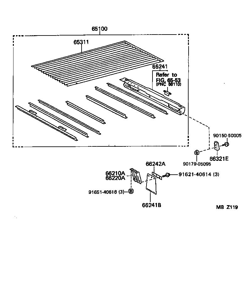  HIACE TRUCK |  REAR BODY FLOOR FENDER