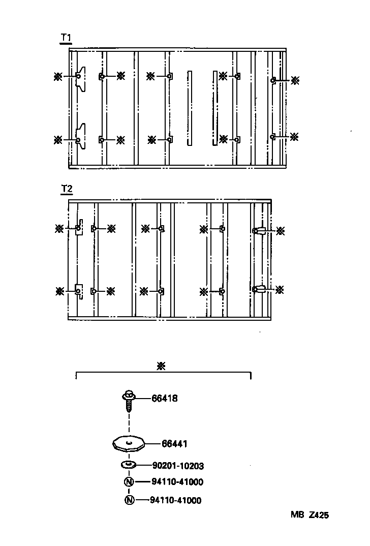  HIACE TRUCK |  REAR BODY MOUNTING