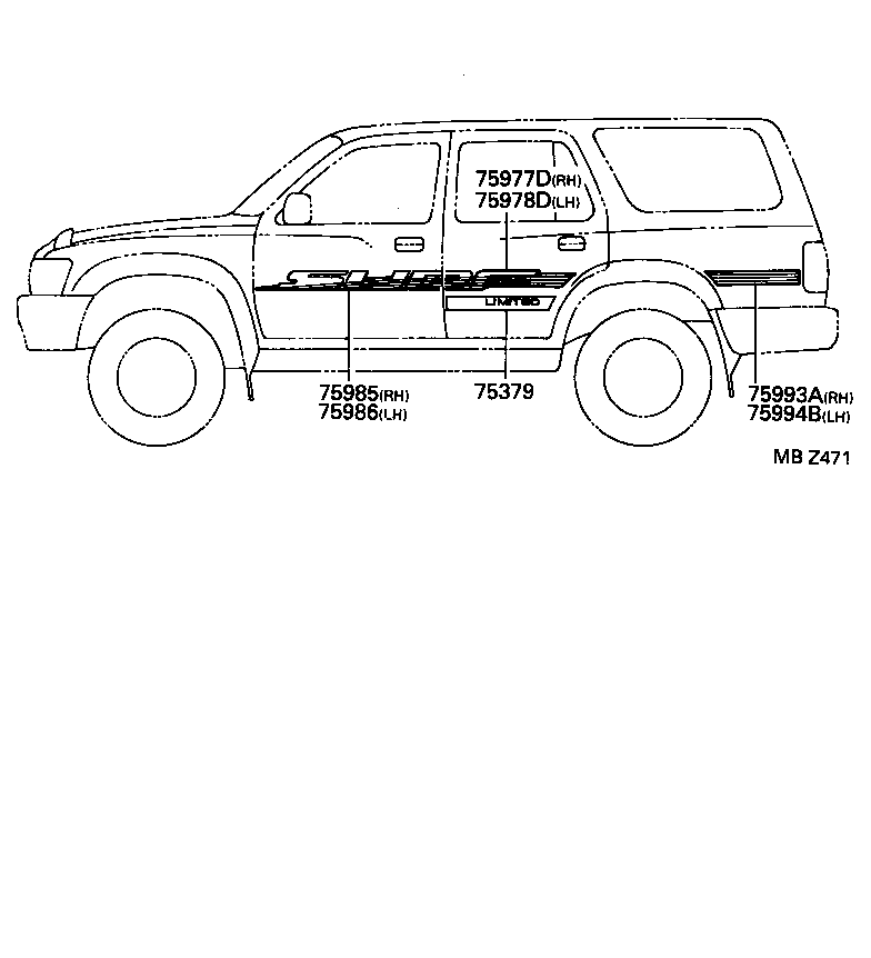  HILUX |  BODY STRIPE