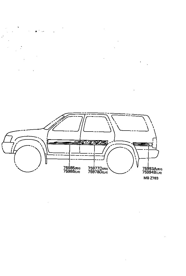  HILUX |  BODY STRIPE