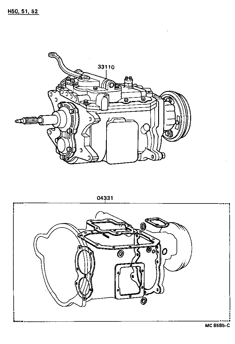  COASTER |  TRANSAXLE OR TRANSMISSION ASSY GASKET KIT MTM