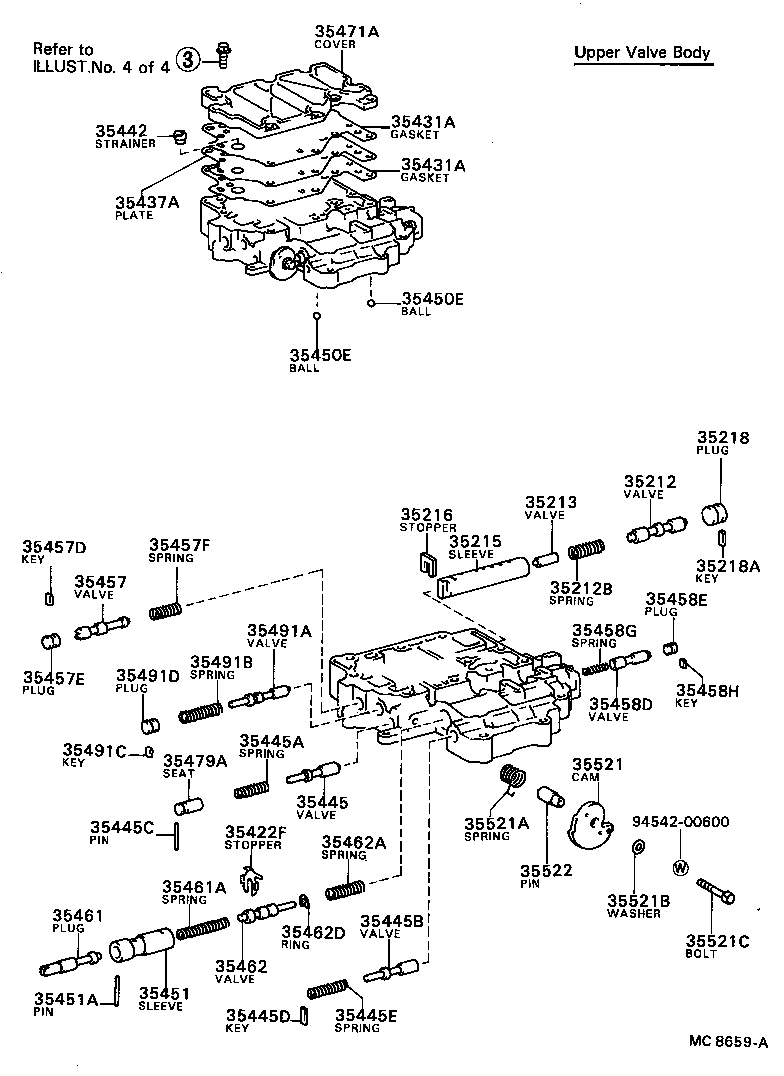  MR2 |  VALVE BODY OIL STRAINER ATM