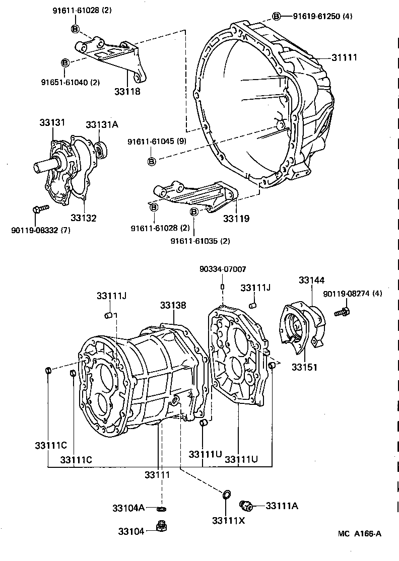  CROWN |  CLUTCH HOUSING TRANSMISSION CASE MTM