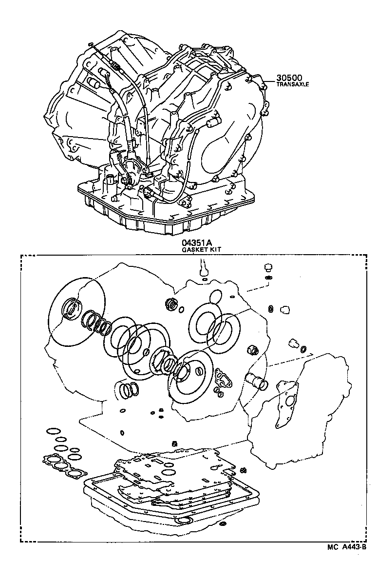  MR2 |  TRANSAXLE OR TRANSMISSION ASSY GASKET KIT ATM