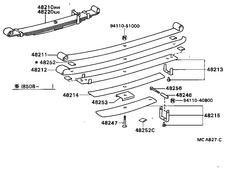  HILUX |  REAR SPRING SHOCK ABSORBER