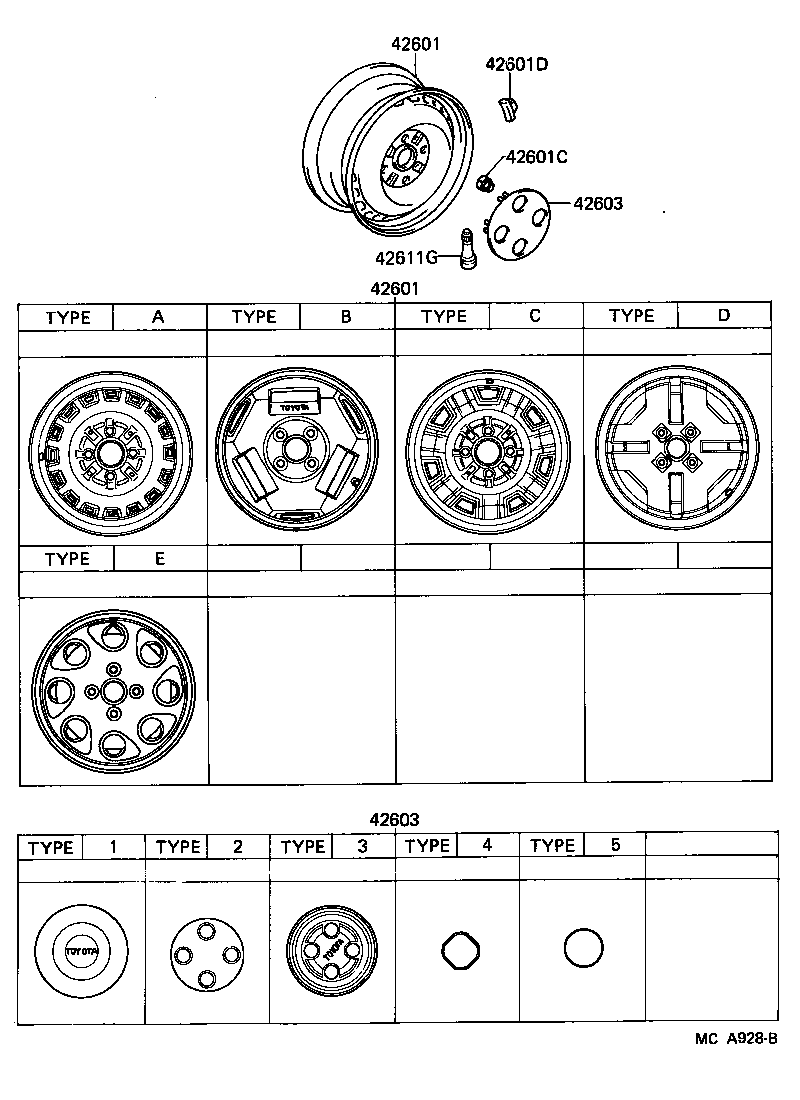  MR2 |  DISC WHEEL WHEEL CAP