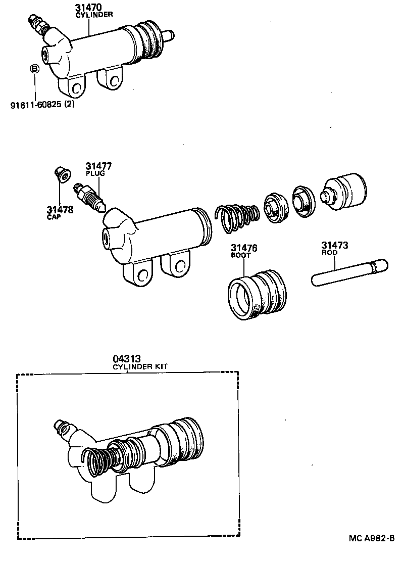  CHASER |  CLUTCH RELEASE CYLINDER