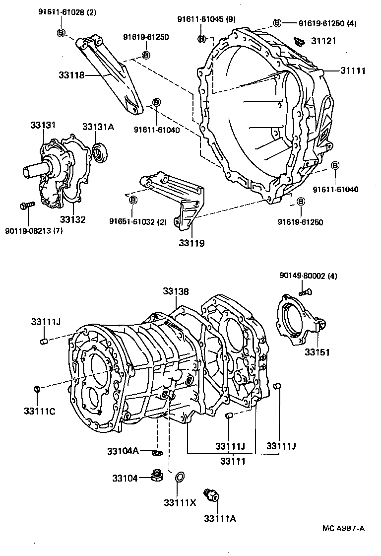  CHASER |  CLUTCH HOUSING TRANSMISSION CASE MTM