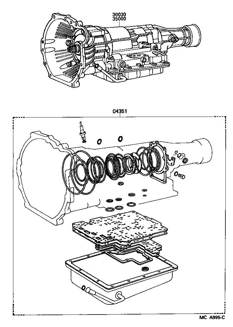  MARK 2 V WG |  TRANSAXLE OR TRANSMISSION ASSY GASKET KIT ATM