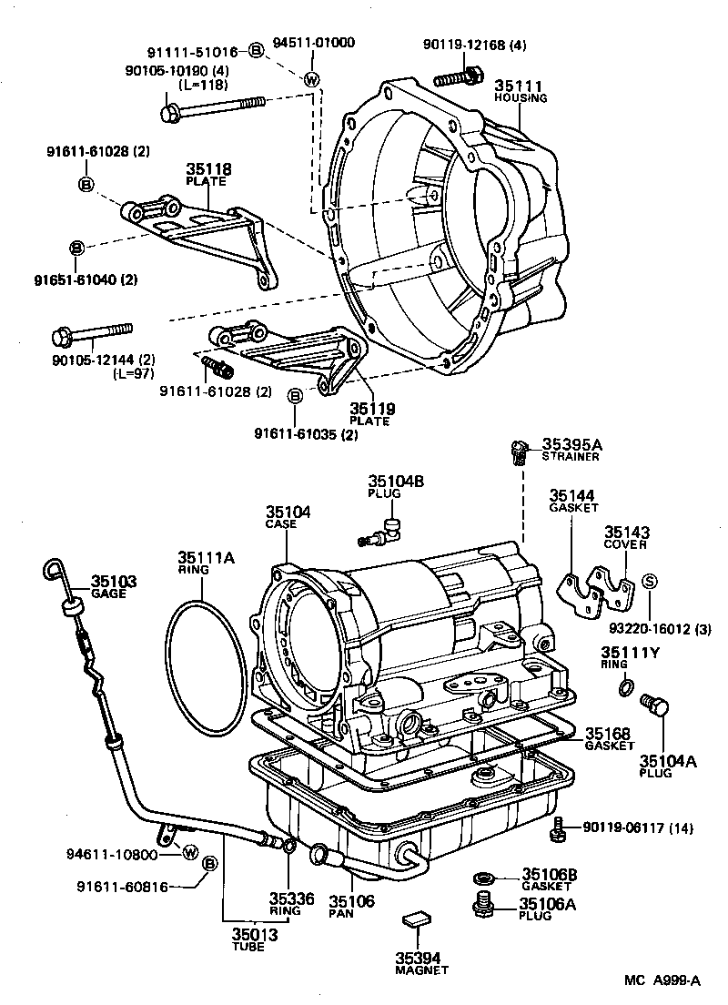  MARK 2 |  TRANSMISSION CASE OIL PAN ATM