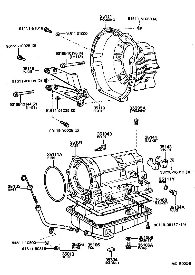  CHASER |  TRANSMISSION CASE OIL PAN ATM