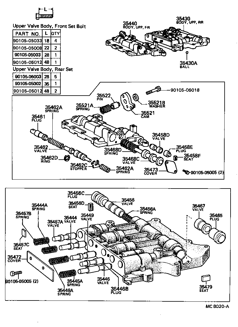  MARK 2 |  VALVE BODY OIL STRAINER ATM