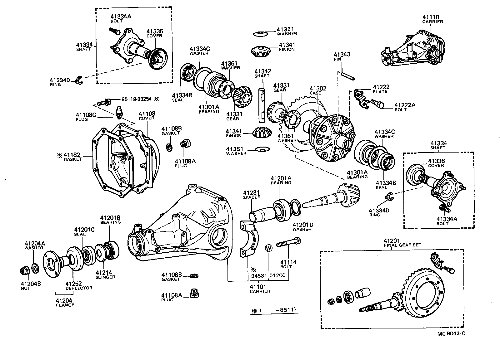  MARK 2 |  REAR AXLE HOUSING DIFFERENTIAL