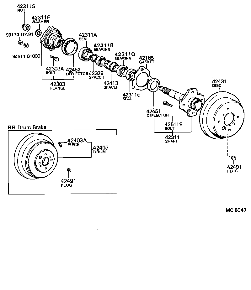  MARK 2 |  REAR AXLE SHAFT HUB