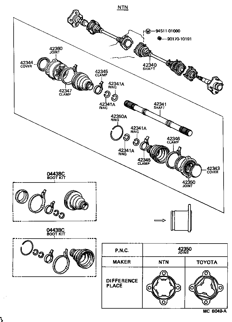  MARK 2 |  REAR AXLE SHAFT HUB