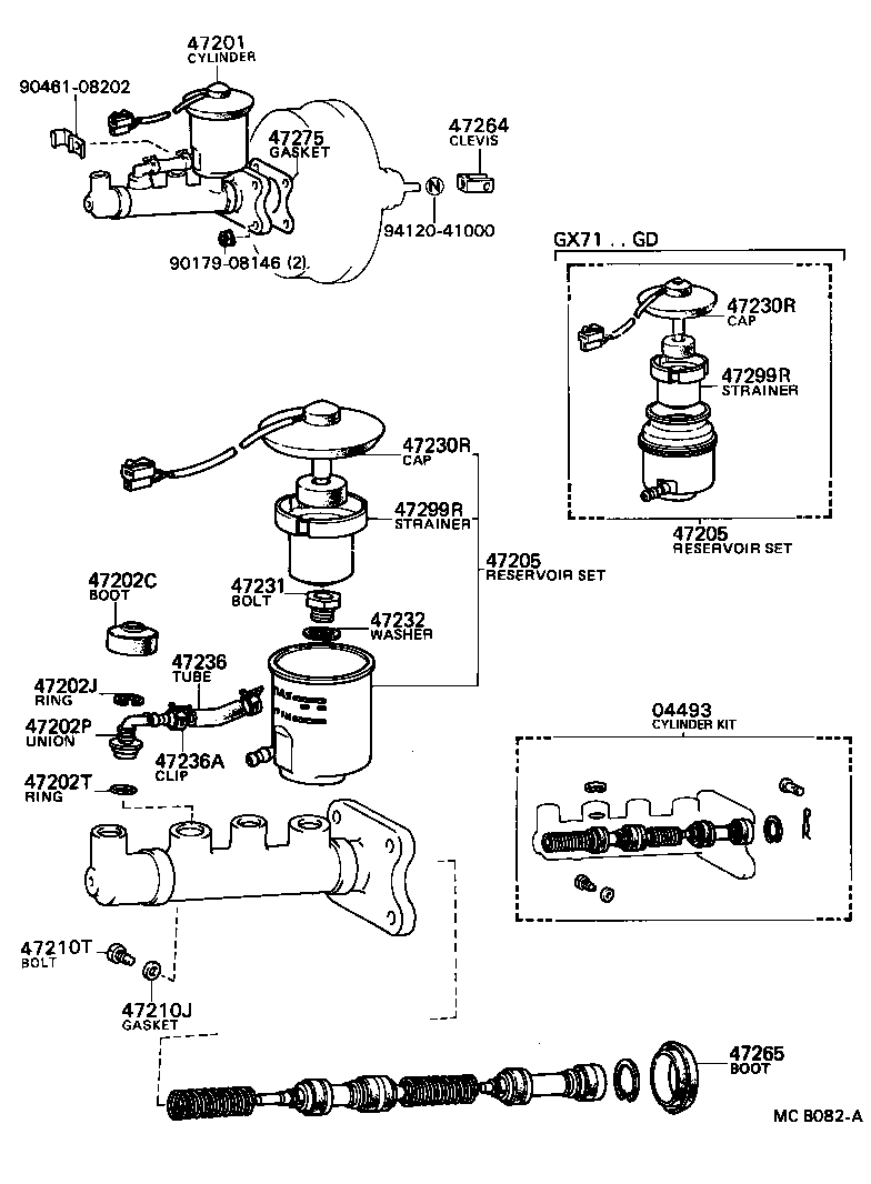  MARK 2 |  BRAKE MASTER CYLINDER