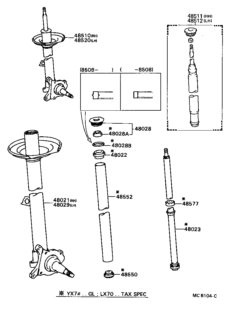  MARK 2 |  FRONT SPRING SHOCK ABSORBER