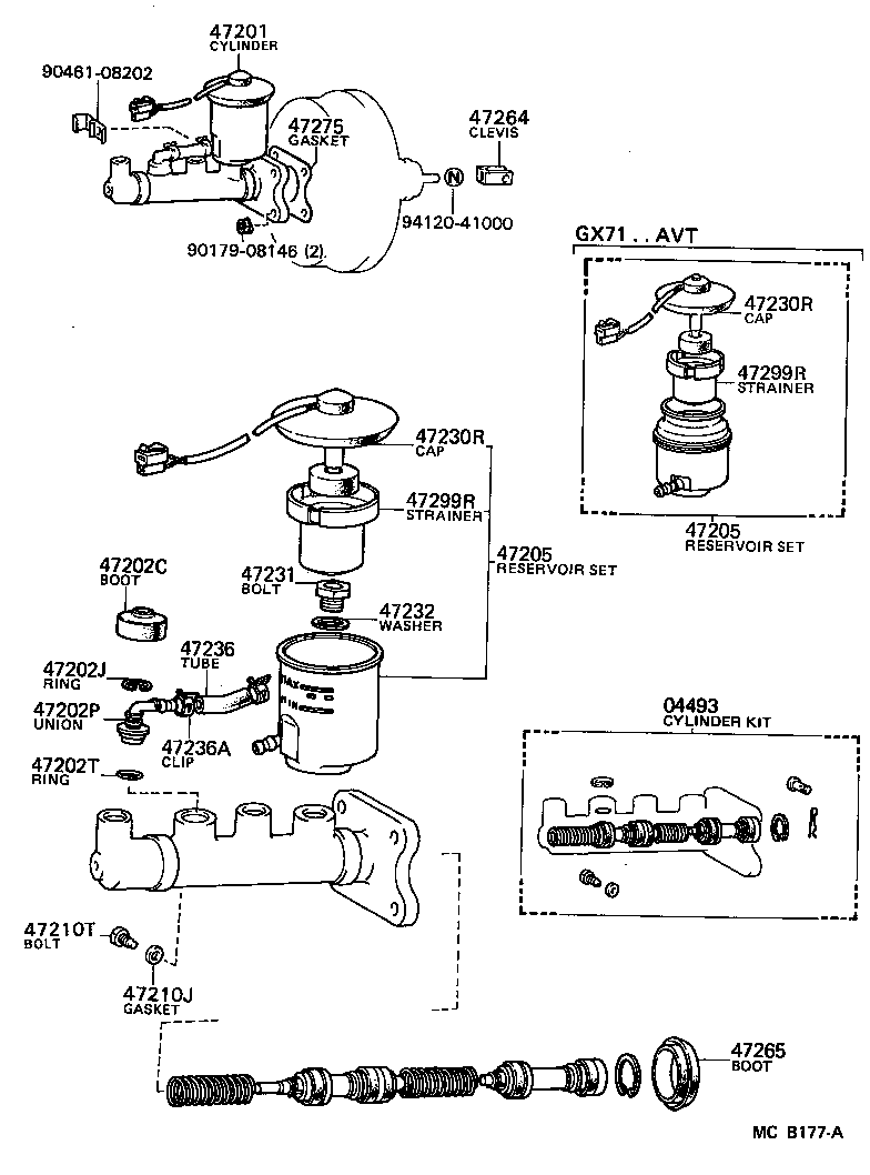  CHASER |  BRAKE MASTER CYLINDER