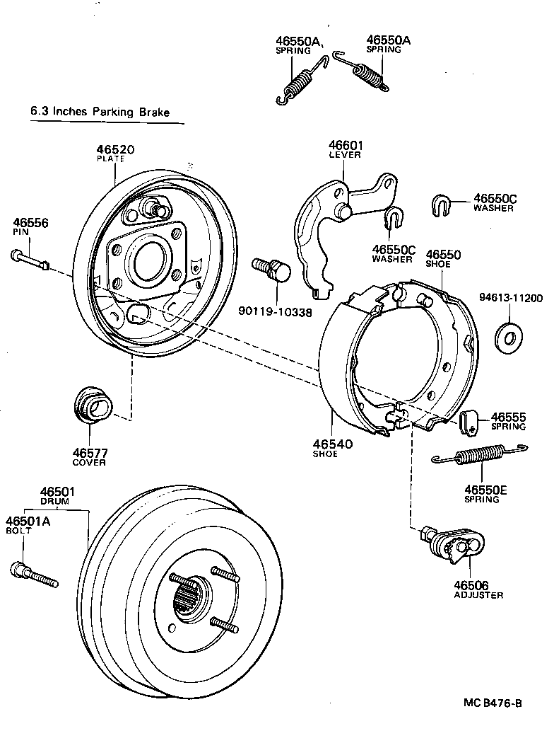  DYNA TOYOACE QUICK |  PARKING BRAKE CABLE