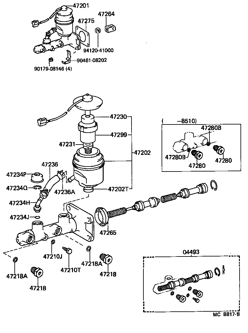  LAND CRUISER S T H T |  BRAKE MASTER CYLINDER